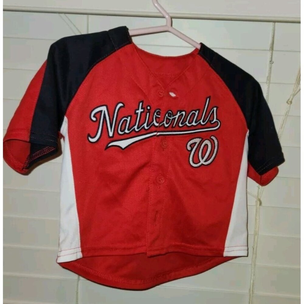 mlb WASHINGTON NATIONALS Toddler 18 Months red Jersey.........................B3